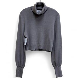 NEW Wilfred Aritzia Rebecca Charcoal Turtle Neck Sweater Size Med